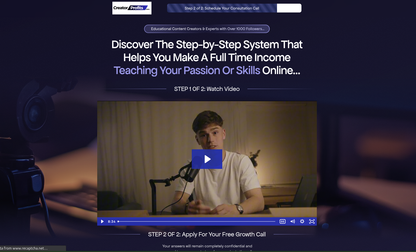 Steller Media Landing Page - Conversion-focused landing page design by Dashmarc